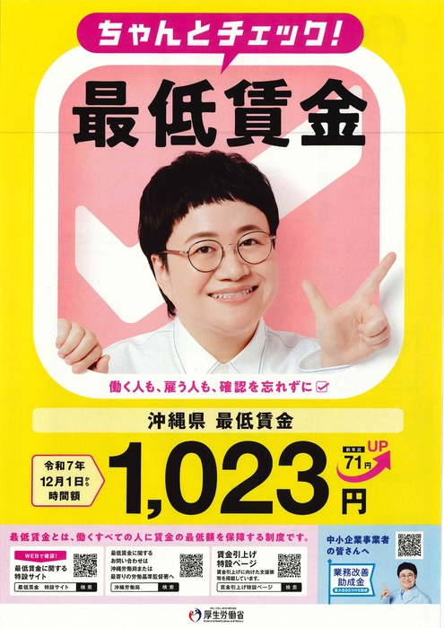 令和７年度　最低賃金